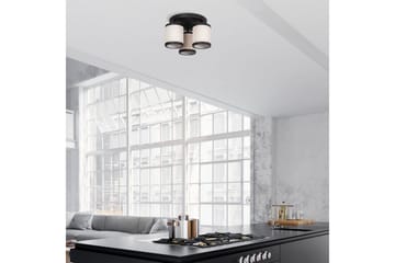 Taklampe Talrayo Svart / Hvit - Svart / Hvit - Belysning - Innendørsbelysning & Lamper - Taklampe - Takplafond