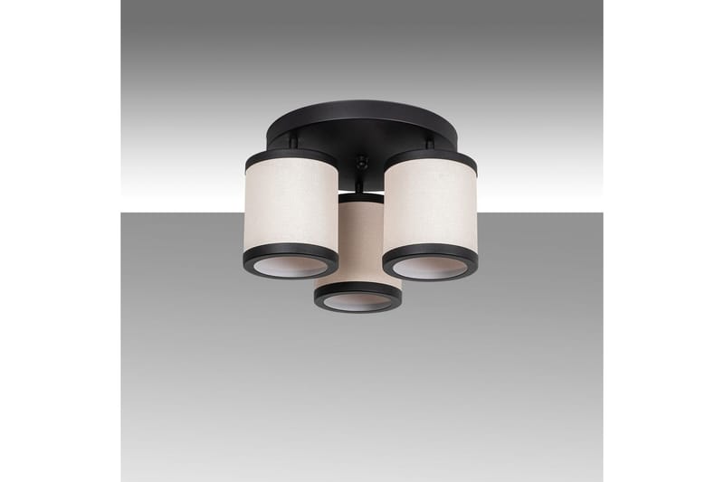 Taklampe Talrayo Svart / Hvit - Svart / Hvit - Belysning - Innendørsbelysning & Lamper - Taklampe - Takplafond