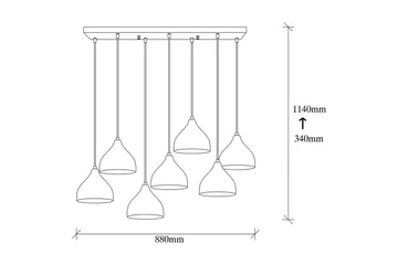 Taklampe Thela Seven Vintage - Vintage - Belysning - Innendørsbelysning & Lamper - Taklampe - Kjøkkenlampe & taklampe kjøkken