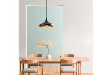 Taklampe Thela Stor Svart - Svart - Belysning - Innendørsbelysning & Lamper - Taklampe - Kjøkkenlampe & taklampe kjøkken