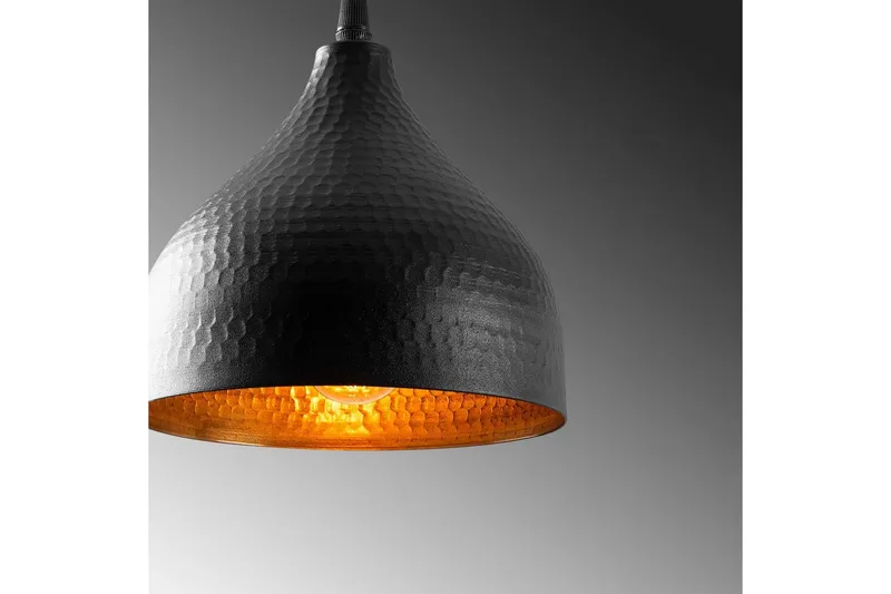 Taklampe Thela Svart - Svart - Belysning - Innendørsbelysning & Lamper - Taklampe - Kjøkkenlampe & taklampe kjøkken