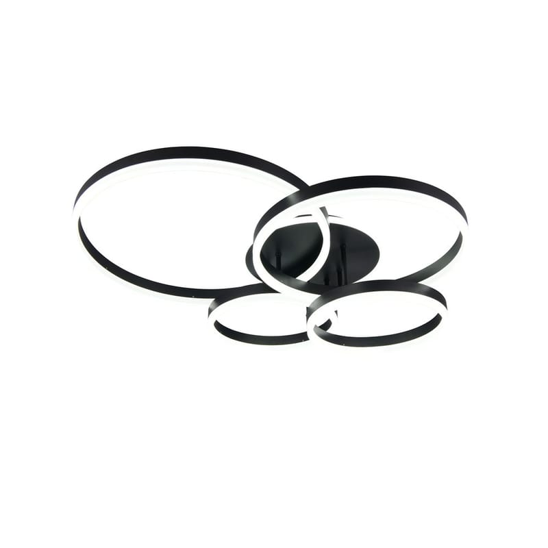 Taklampe TRIO Drake - Matt svart - Belysning - Innendørsbelysning & Lamper - Taklampe - Takplafond