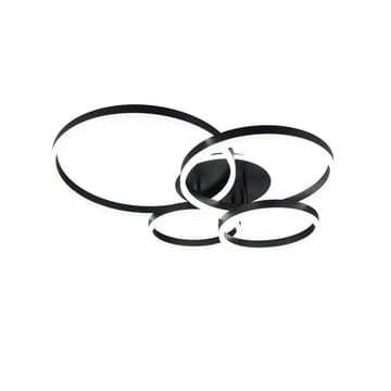 Taklampe TRIO Drake - Matt svart - Belysning - Innendørsbelysning & Lamper - Taklampe - Takplafond