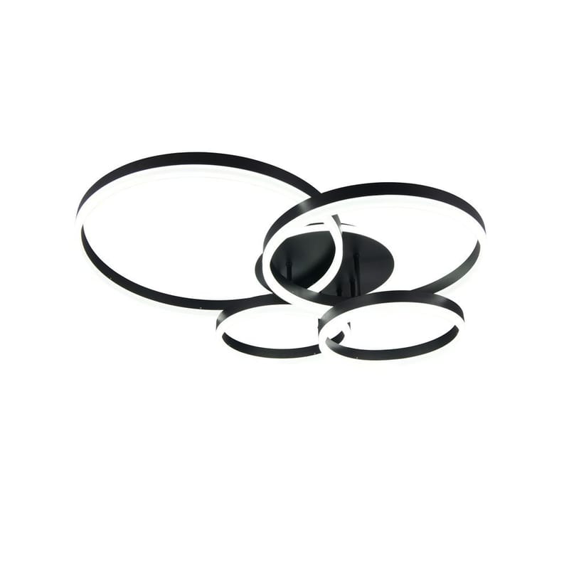 Taklampe TRIO Drake - Matt svart - Belysning - Innendørsbelysning & Lamper - Taklampe - Takplafond