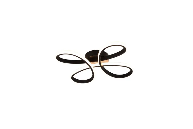 Taklampe TRIO Fly 40 cm, Matt svart, 40 cm, Matt svart