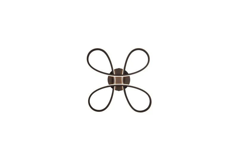 Taklampe TRIO Fly 40 cm, Matt svart - 40 cm, Matt svart - Belysning - Innendørsbelysning & Lamper - Taklampe - Takplafond