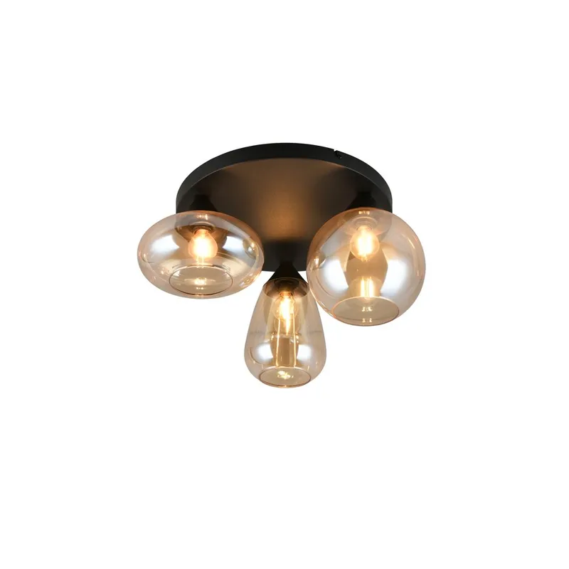 Taklampe TRIO Lumina, 3 lamper, Rav