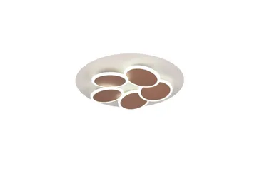 Taklampe TRIO Mandala Varm grå/kaffebrun - Varm grå/kaffebrun - Belysning - Innendørsbelysning & Lamper - Taklampe - Takplafond