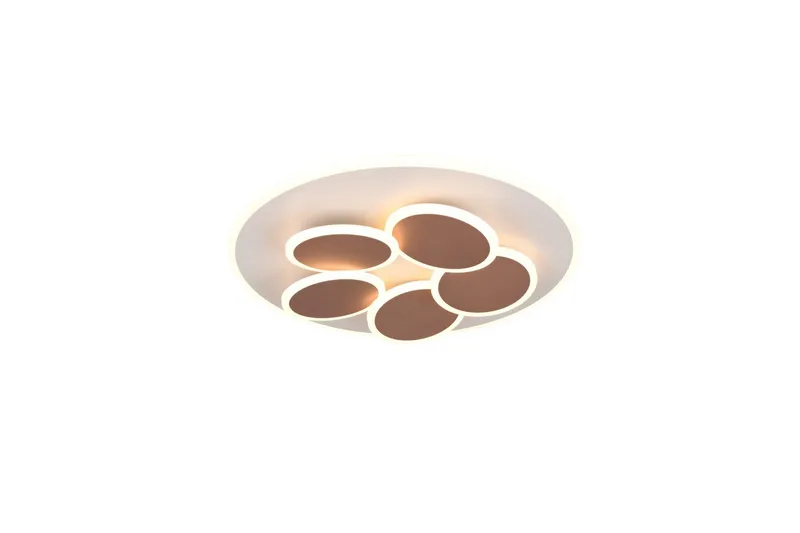 Taklampe TRIO Mandala Varm grå/kaffebrun, Varm grå/kaffebrun