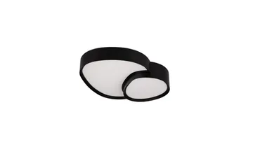 Taklampe TRIO Rise 43 cm, Matt svart - 43 cm, Matt svart - Belysning - Innendørsbelysning & Lamper - Taklampe - Takplafond