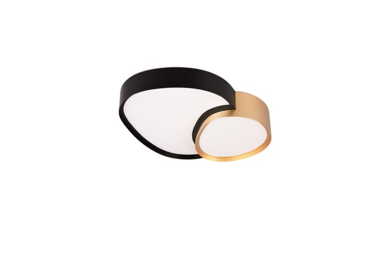 Taklampe TRIO Rise 43 cm, Svart/gull - 43 cm, Svart/gull - Belysning - Innendørsbelysning & Lamper - Taklampe - Takplafond