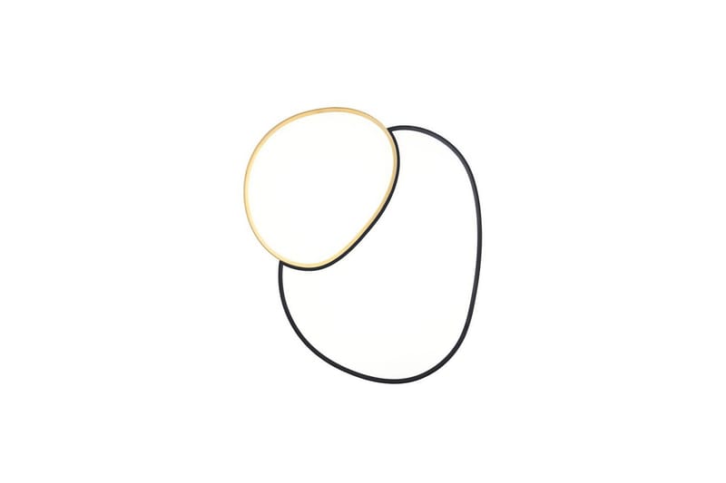 Taklampe TRIO Rise 77 cm, Svart/gull - 77 cm, Svart/gull - Belysning - Innendørsbelysning & Lamper - Taklampe - Takplafond