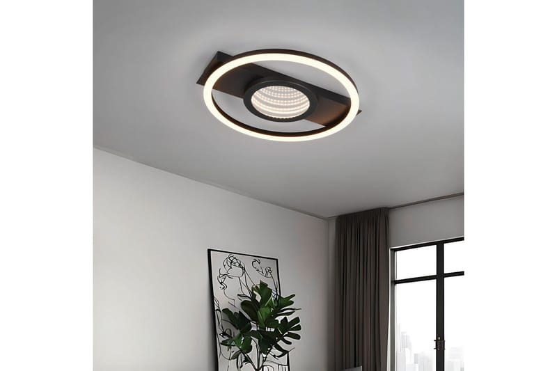 Taklampe TRIO Wheeler Rund, Matt svart - Rund, Matt svart - Belysning - Innendørsbelysning & Lamper - Taklampe - Takplafond