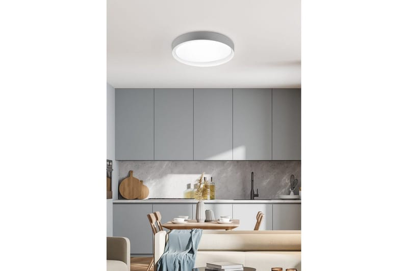 Taklampe TRIO Zeta Grå/hvit - Grå/hvit - Belysning - Innendørsbelysning & Lamper - Taklampe - Takplafond