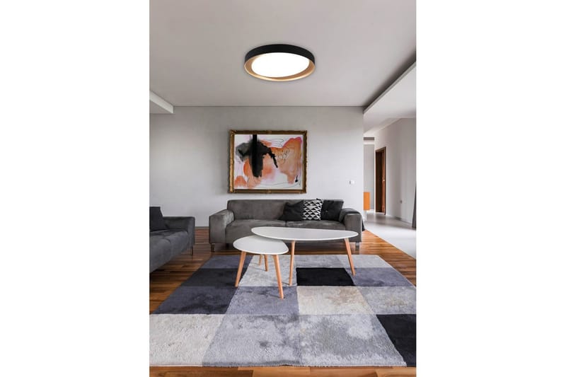 Taklampe TRIO Zeta Svart/gull - Svart/gull - Belysning - Innendørsbelysning & Lamper - Taklampe - Takplafond