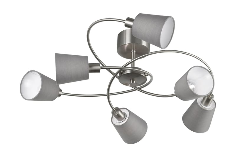 Taklampe Troy 6L - Grå - Taklampe soverom - Kjøkkenlampe & taklampe kjøkken - Lamper gang - Vinduslampe - Pendellamper & Hengelamper - Taklampe stue - Vinduslampe hengende - Taklampe