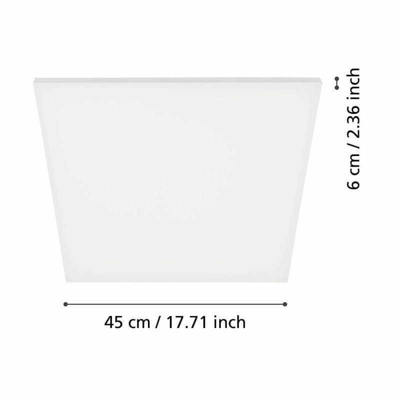 Taklampe Turcona - 450x450 mm - Belysning - Innendørsbelysning & Lamper - Taklampe - Takplafond