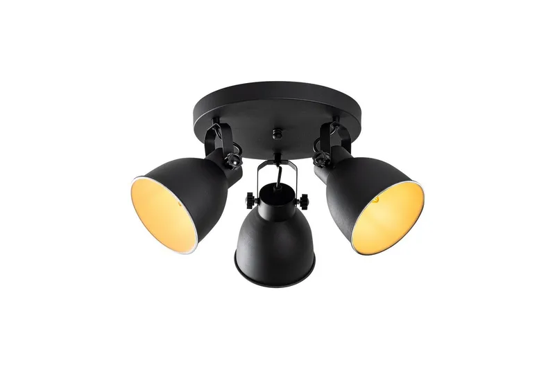 Taklampe Tyka Svart, Svart