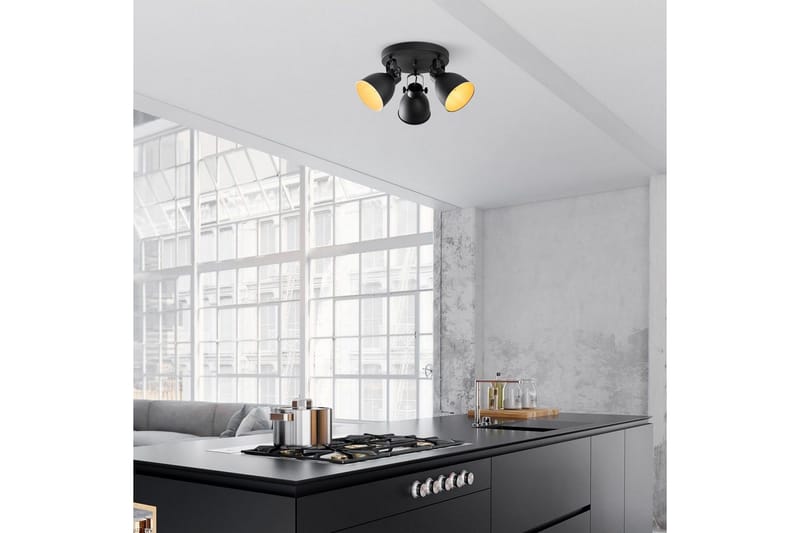 Taklampe Tyka Svart - Svart - Belysning - Innendørsbelysning & Lamper - Taklampe - Takplafond