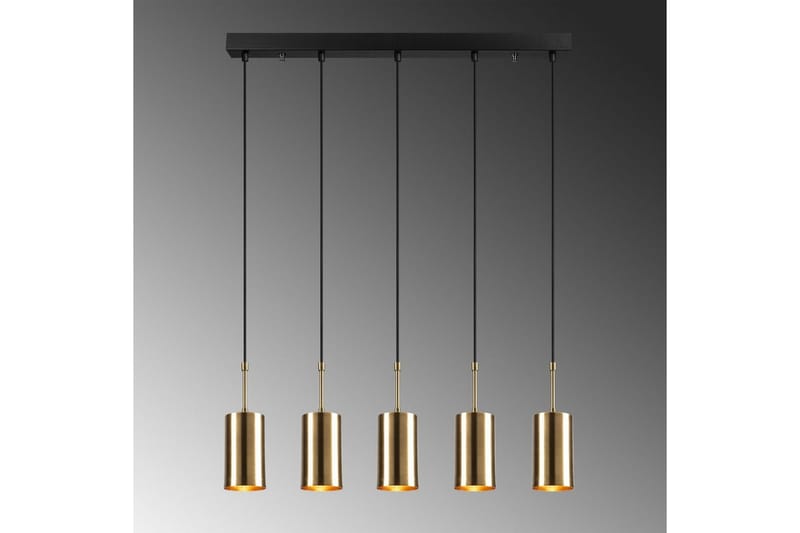 Taklampe Tyrel Gull / Svart Fem Sokkel - Fem Sokkel - Belysning - Innendørsbelysning & Lamper - Taklampe - Kjøkkenlampe & taklampe kjøkken