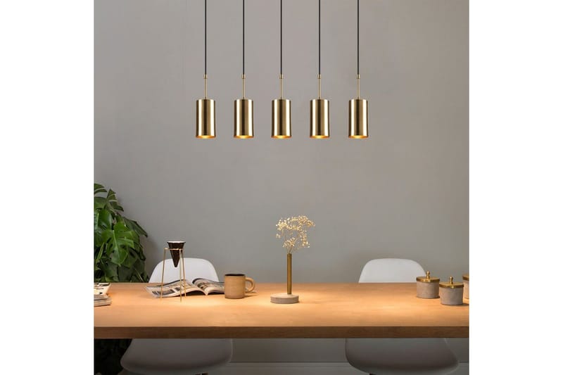 Taklampe Tyrel Gull / Svart Fem Sokkel - Fem Sokkel - Belysning - Innendørsbelysning & Lamper - Taklampe - Kjøkkenlampe & taklampe kjøkken