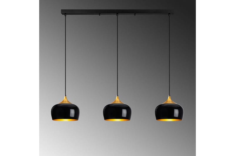 Taklampe Valen Svart - Svart - Belysning - Innendørsbelysning & Lamper - Taklampe - Kjøkkenlampe & taklampe kjøkken