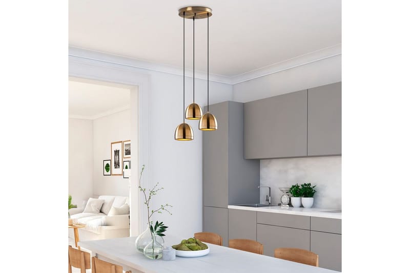 Taklampe Venor Rund Vintage - Kobber - Belysning - Innendørsbelysning & Lamper - Taklampe - Kjøkkenlampe & taklampe kjøkken