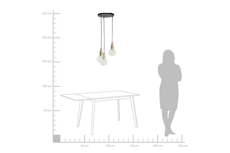 Taklampe Vesle 30 cm - Transparent - Taklampe soverom - Kjøkkenlampe & taklampe kjøkken - Lamper gang - Vinduslampe - Pendellamper & Hengelamper - Taklampe stue - Vinduslampe hengende - Taklampe