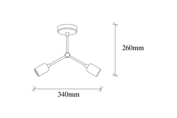 Taklampe Vilsa Svart - Svart - Belysning - Innendørsbelysning & Lamper - Taklampe - Takplafond