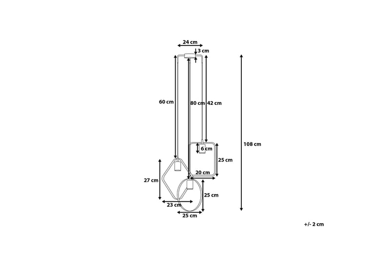 Taklampe Vomano 25 cm - Svart - Taklampe soverom - Kjøkkenlampe & taklampe kjøkken - Lamper gang - Vinduslampe - Pendellamper & Hengelamper - Taklampe stue - Vinduslampe hengende - Taklampe