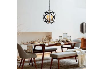 Taklampe Voroa Gull / Svart - Gull / Svart - Belysning - Innendørsbelysning & Lamper - Taklampe - Kjøkkenlampe & taklampe kjøkken
