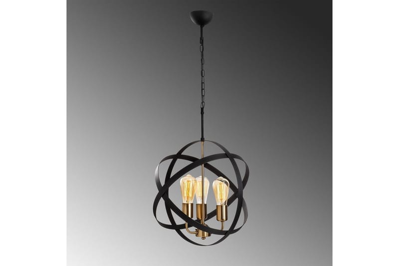 Taklampe Voroa Gull / Svart - Gull / Svart - Belysning - Innendørsbelysning & Lamper - Taklampe - Kjøkkenlampe & taklampe kjøkken