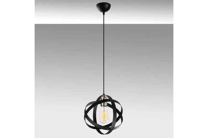 Taklampe Voroa Svart / Nikkel - Svart / Nikkel - Belysning - Innendørsbelysning & Lamper - Taklampe - Kjøkkenlampe & taklampe kjøkken