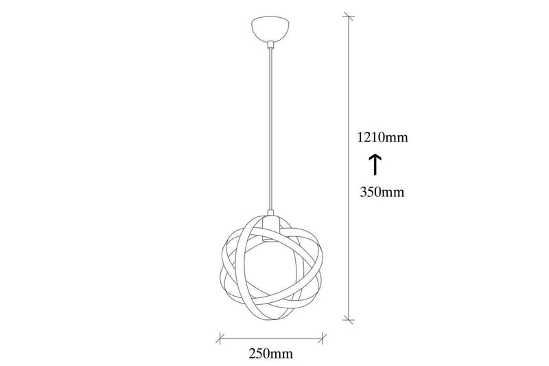 Taklampe Voroa Svart / Nikkel - Svart / Nikkel - Belysning - Innendørsbelysning & Lamper - Taklampe - Kjøkkenlampe & taklampe kjøkken