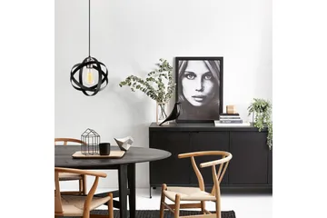 Taklampe Voroa Svart / Nikkel - Svart / Nikkel - Belysning - Innendørsbelysning & Lamper - Taklampe - Kjøkkenlampe & taklampe kjøkken