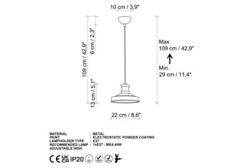 Taklampe Westglen Gold - Gull - Belysning - Innendørsbelysning & Lamper - Taklampe - Kjøkkenlampe & taklampe kjøkken