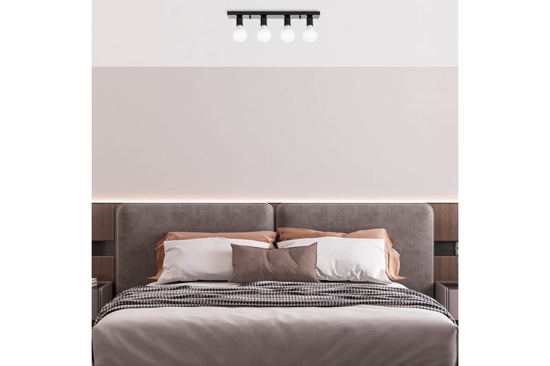 Taklampe Wostra Svart / Hvit - Svart / Hvit - Belysning - Innendørsbelysning & Lamper - Taklampe - Takplafond