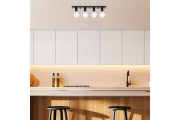 Taklampe Wostra Svart / Hvit - Svart / Hvit - Belysning - Innendørsbelysning & Lamper - Taklampe - Takplafond