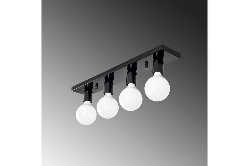 Taklampe Wostra Svart / Hvit - Svart / Hvit - Belysning - Innendørsbelysning & Lamper - Taklampe - Takplafond