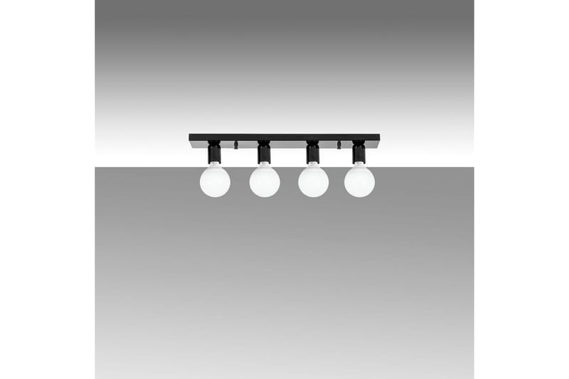 Taklampe Wostra Svart / Hvit - Svart / Hvit - Belysning - Innendørsbelysning & Lamper - Taklampe - Takplafond