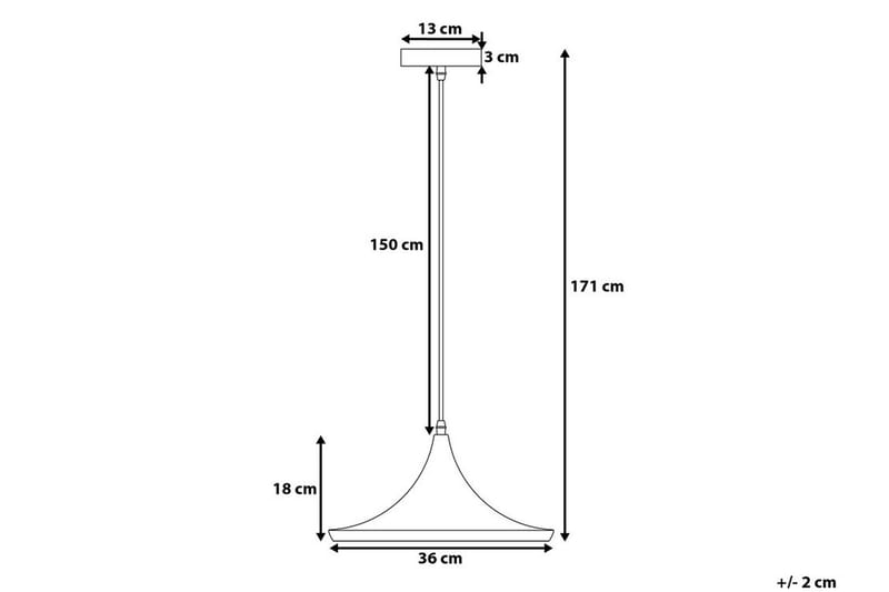 Taklampe Yamuna 36 cm - Svart - Taklampe soverom - Kjøkkenlampe & taklampe kjøkken - Lamper gang - Vinduslampe - Pendellamper & Hengelamper - Taklampe stue - Vinduslampe hengende - Taklampe