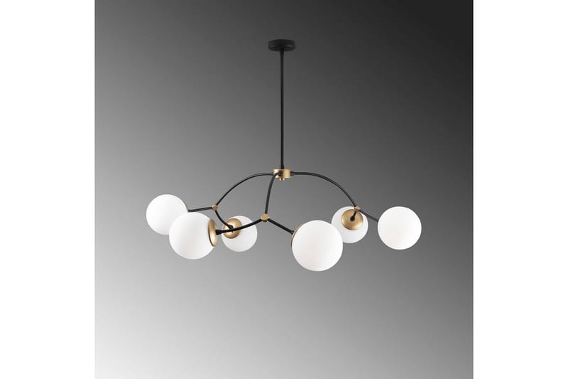 Taklampe Yenda Hvit / Svart - Svart/Hvit - Belysning - Innendørsbelysning & Lamper - Taklampe - Kjøkkenlampe & taklampe kjøkken