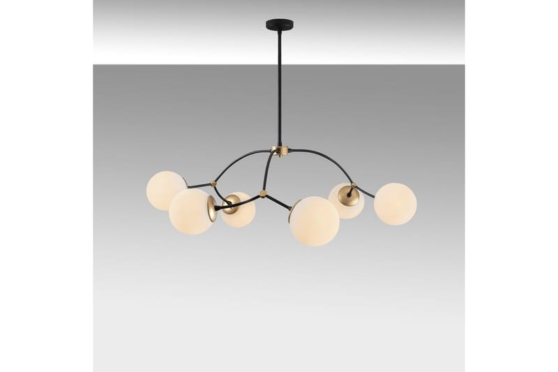 Taklampe Yenda Hvit / Svart - Svart/Hvit - Belysning - Innendørsbelysning & Lamper - Taklampe - Kjøkkenlampe & taklampe kjøkken