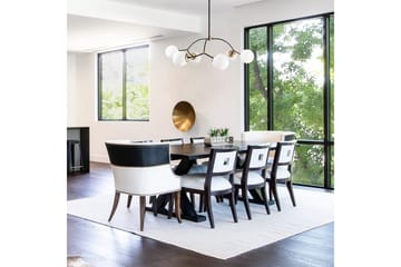 Taklampe Yenda Hvit / Svart - Svart/Hvit - Belysning - Innendørsbelysning & Lamper - Taklampe - Kjøkkenlampe & taklampe kjøkken