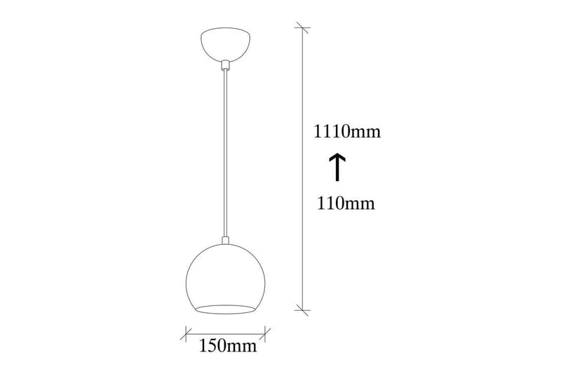 Taklampe Zana Sølv - Sølv - Belysning - Innendørsbelysning & Lamper - Taklampe - Kjøkkenlampe & taklampe kjøkken