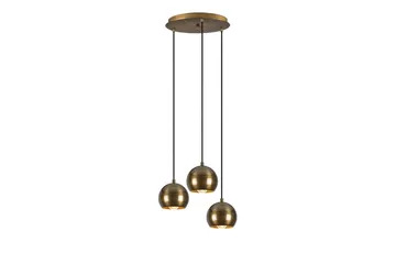 Taklampe Zana Vintage Kule Tre - Gull - Belysning - Innendørsbelysning & Lamper - Taklampe - Kjøkkenlampe & taklampe kjøkken