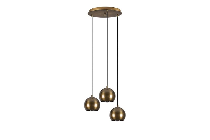 Taklampe Zana Vintage Kule Tre - Gull - Belysning - Innendørsbelysning & Lamper - Taklampe - Kjøkkenlampe & taklampe kjøkken