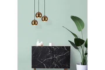 Taklampe Zana Vintage Kule Tre - Gull - Belysning - Innendørsbelysning & Lamper - Taklampe - Kjøkkenlampe & taklampe kjøkken