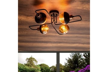 Taklampe Zarethia Svart / Kobber - Kobber/Svart - Belysning - Innendørsbelysning & Lamper - Taklampe - Takplafond