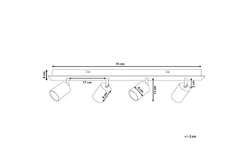 Taklampe Zaweta - Hvit - Belysning - Innendørsbelysning & Lamper - Taklampe - Takplafond